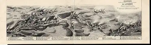 77348 2 teilige AK Longwy Bassin Minier & Metallurgique Hussigny Bergbau 1900