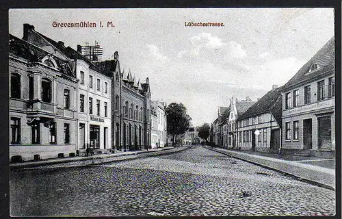 74486 AK Grevesmühlen Lübschestrasse Geschäft Wilhelm Heick ca. 1910