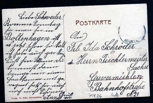 74486 AK Grevesmühlen Lübschestrasse Geschäft Wilhelm Heick ca. 1910