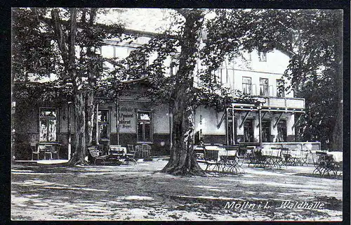74485 AK Mölln in Lauenburg Gaststätte Waldhalle 1912