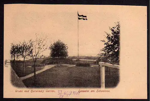 74674 AK Lassahn am Schaalsee Zarrentin Burwiecks Garten 1900