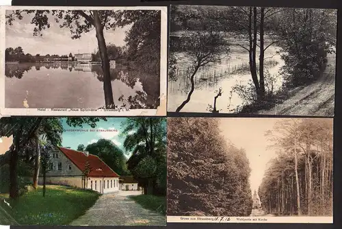 73924 AK Strausberg 1908 1912 Hotel Restaurant Neue Spitzmühle Heegermühle