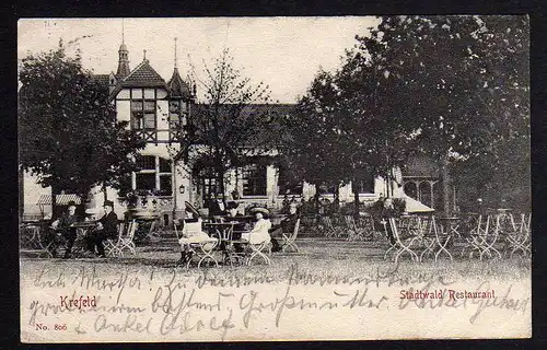 70635 AK Krefeld Stadtwald Restaurant 1905