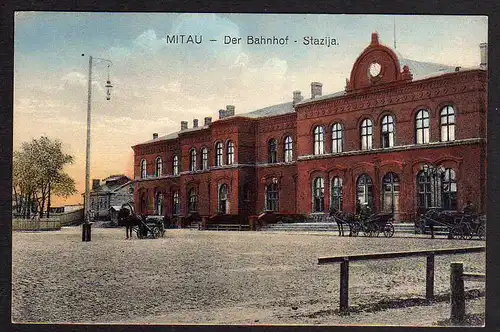 70486 AK Jelgava Mitau Bahnhof Vollbild