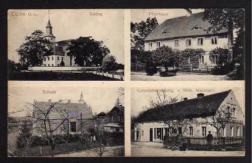 69933 AK Collm Kollm O.-L. Schule Kirche Pfarre Kolonia