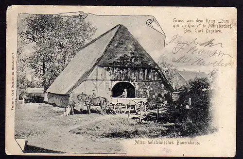 69510 AK Münsterdorf Krug zum grünen Kranz 1905