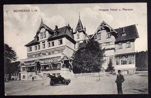 69514 AK Schierke Harz Hoppes Hotel Pension 1916