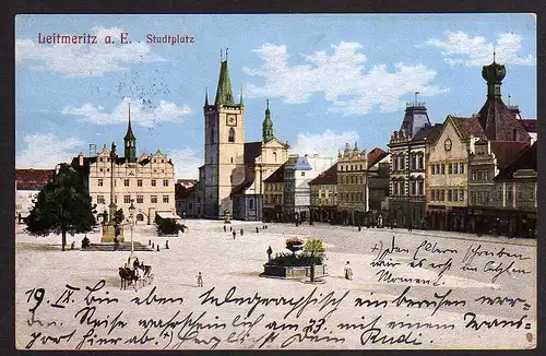 68816 AK Leitmeritz 1915 Stadtplatz