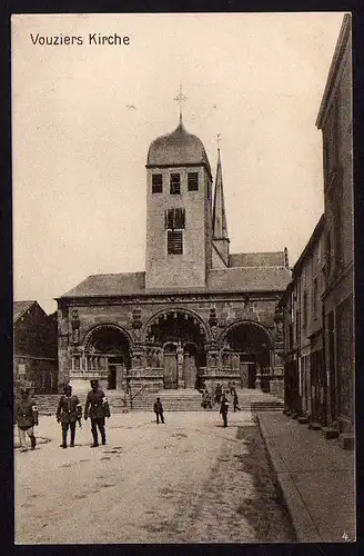 68096 AK Vouziers Kirche 1916 Amagne, ungelaufen