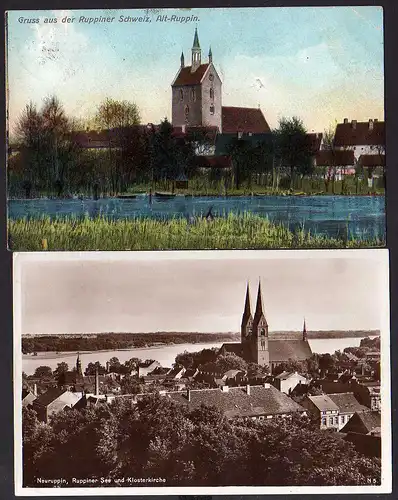 67279 2 AK Ruppiner Schweiz Ruppin 1909 Kloster 1931
