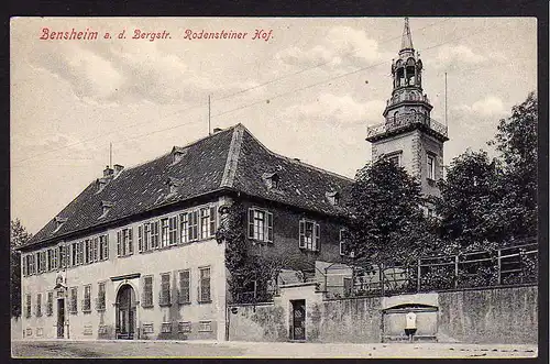 60064 AK Bensheim a.d. Bergstr. Rodensteiner Hof um 1910