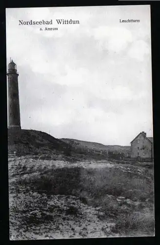 40967 AK Wittdun a. Amrum Leuchtturm Vuurtoren 1909