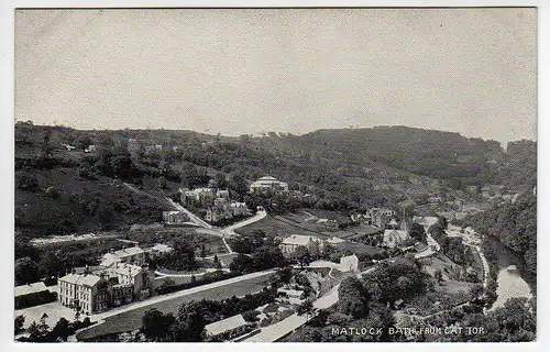 39552 AK Matlock bath from cat Tor Derbyshire um 1910