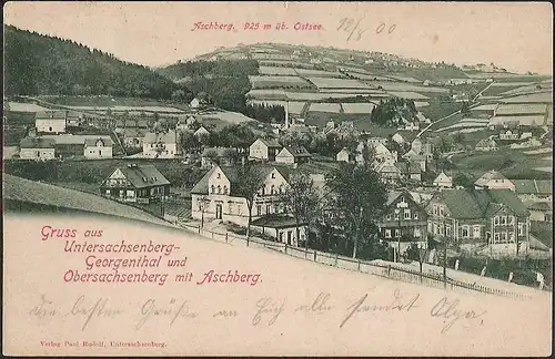 23645 AK Untersachsenberg Georgenthal Obersachsenberg Aschberg 1900