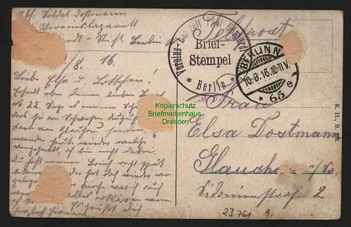 23761 AK Potsdam Inneres der Friedenskirche Berlin 1916