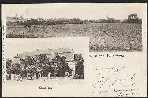 23172 AK Wuthenow Gutshaus Ort 1901 Soldin Neumark