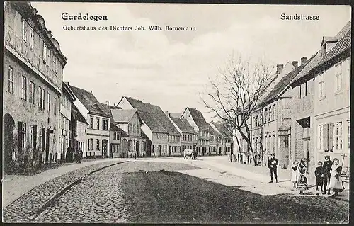 23238 AK Gardelegen Sandstrasse Geburtshaus des Dichters Joh. Wilh. Bornemann