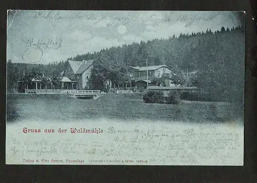 22506 AK Waldmühle Braunlage 1899 , gelaufen