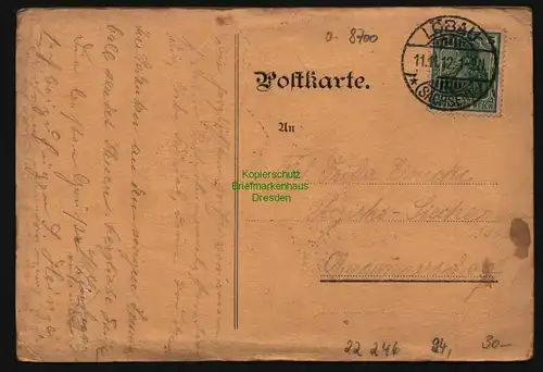 22246 AK Löbau Künstlerkarte Schülerball1912  Scheller ", gelaufen 1912"