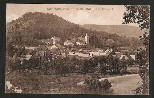 21179 AK Sommerfrische Unterleinleiter fränk Schweiz, gelaufen   1912