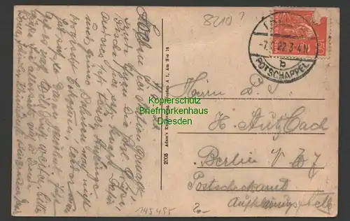 145495 AK Freital Potschappel 1922 Totalansicht