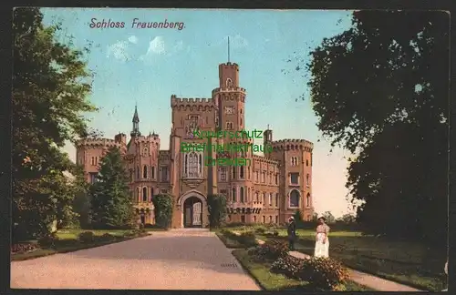 143888 AK Schloss Frauenberg Hluboka nad Vltavou 1915 Zensur