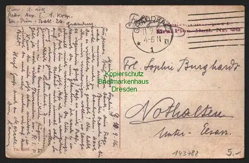 143788 AK Graudenz Grudziadz Rathaustreppe 1916 Feldpost