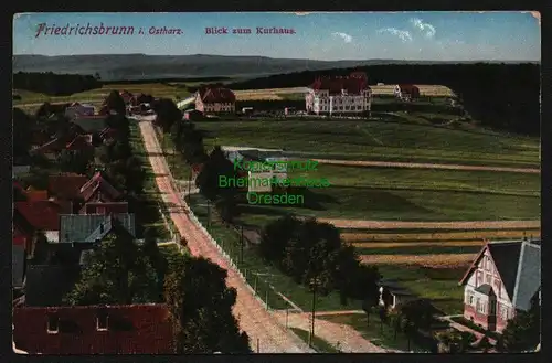 143440 AK Friedrichsbrunn Thale Ostharz Blick zum Kurhaus 1916