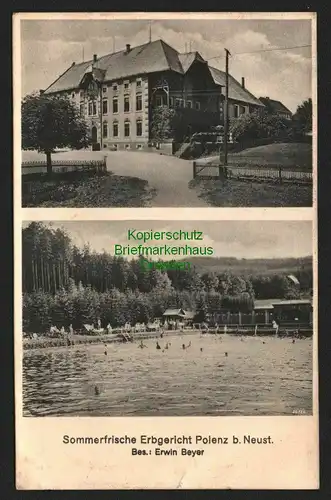 143772 AK Erbgericht Polenz bei Neustadt Freibad 1932