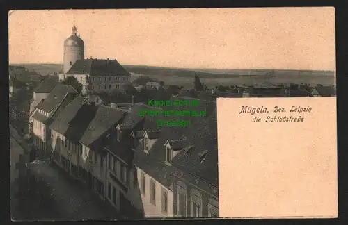 143721 AK Mügeln Bez. Leipzig Schloßstraße 1909