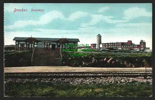 143237 AK Brocken Bahnhof um 1910