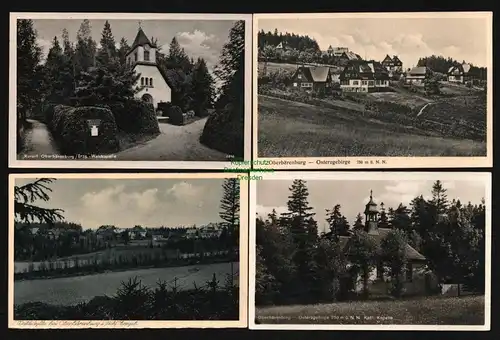 143415 4 AK Oberbärenburg Osterzgeb. Kath. Kapelle Waldkapelle 1954 Waldidylle