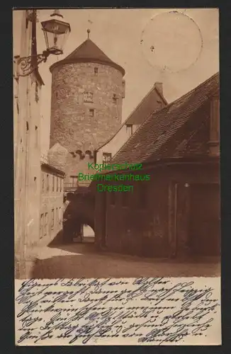 142674 AK Bautzen Fotokarte 1912 Tor Wasserturm