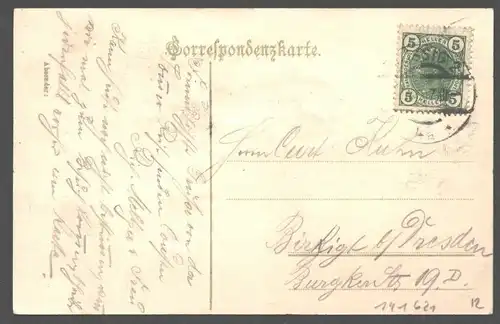 141621 AK Aussig Schreckenstein Dampfer verlag Brück & Sohn 865 1907