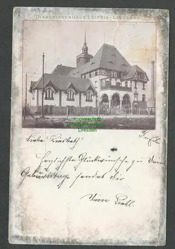 138863 AK Leipzig Diakonissenhaus Leipzig Lindenau 1902