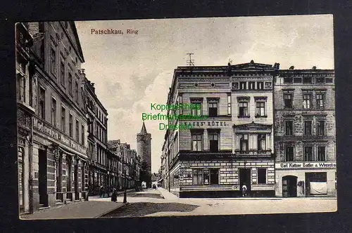 135640 AK Paczkow Patschkau Ring 1927 Sach´s Hotel Modewaren Haus Sattler