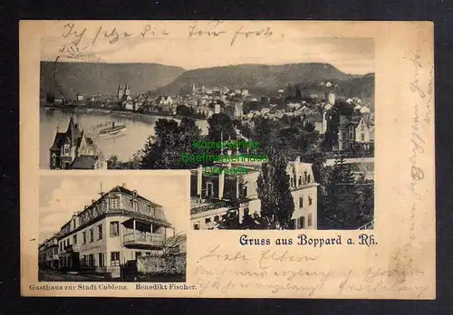132603 AK Boppard am Rhein Gasthaus zur Stadt Coblenz 1900