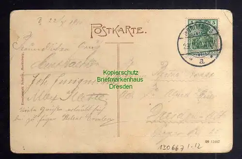 130667 AK Moritzburg Auer mit Birken 1909 Auerhaus  Gedicht