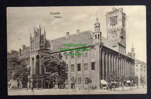 128924 AK Thorn Wpr. Rathaus 1915 Feldpost