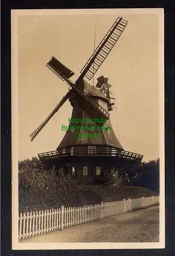 128148 AK Wyk auf Föhr um 1930 Windmühle Mole Galerieholländer