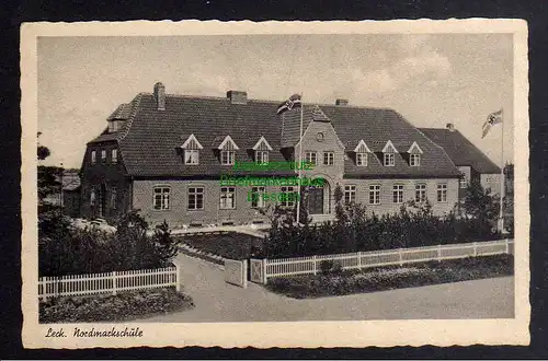 128101 AK Leck Kr. Tondern Nordfriesland um 1935 Nordmarkschule