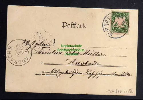 126927 AK Höfen bei Nürnberg 1898 Alte Veste Gasthauszum weissen Lamm