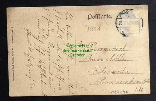 127046 AK Löhsten Herzberg Elster 1910 Gasthof zum deutschen Kaiser Kirche