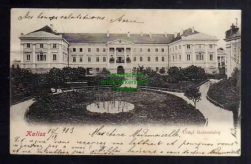 127162 AK Kalisch Kalisz 1903 Provinz Posen Urzad Gubernialny Provinzamt