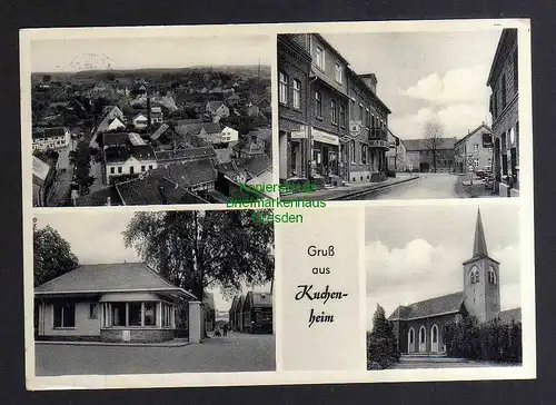 126484 AK Kuchenheim Cuchenheim Euskirchen 1959 Kirche Gasthaus Straße Hotel