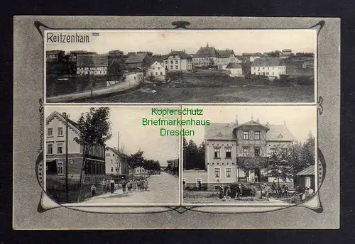 126223 AK Reitzenhain Bahnhofstrasse Kurhaus 1907