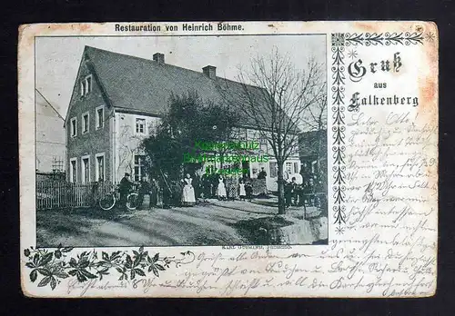 124269 AK Falkenberg 1900 Restauration Heinrich Böhme