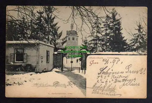 122979 AK Graz Steiermark 1898 Glockenturm Schlossberg