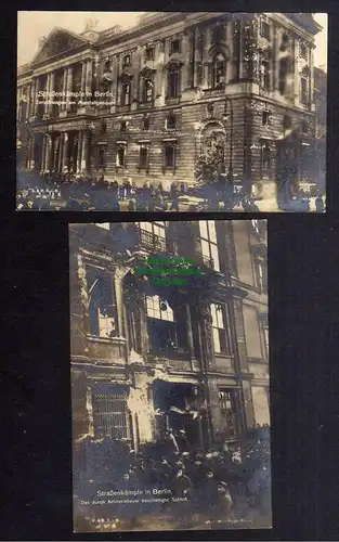 122708 AK Berlin Straßenkämpfe 1919 Zerstörungen Marstall Gebäude Schloss