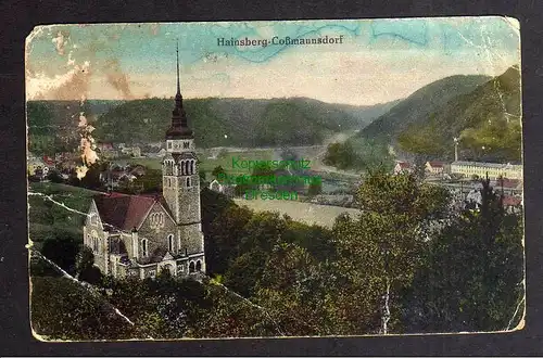 122799 AK Hainsberg Coßmannsdorf 1928